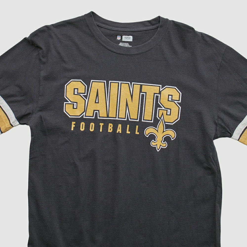 New Orleans Saints NFL 2010s Long Sleeve T-shirt Black Vintage - Fanatics