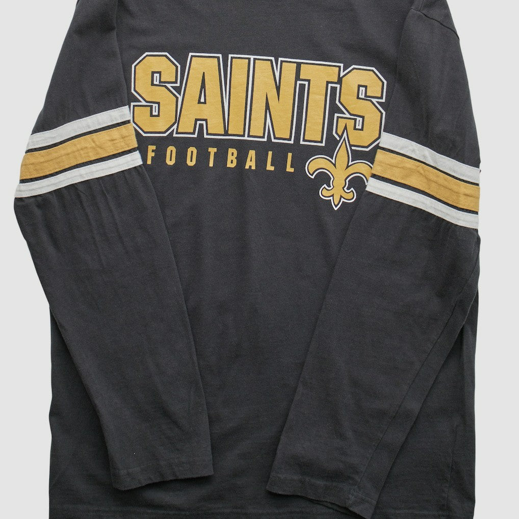 New Orleans Saints NFL 2010s Long Sleeve T-shirt Black Vintage - Fanatics