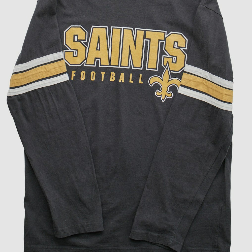 New Orleans Saints NFL 2010s Long Sleeve T-shirt Black Vintage - Fanatics
