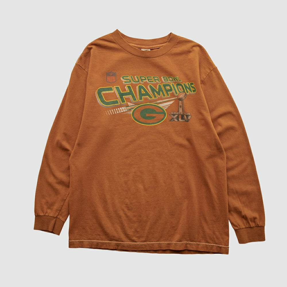 Super Bowl Champions XLV Alstyle 2011 Long Sleeve T-shirt Clay Vintage - Fanatics