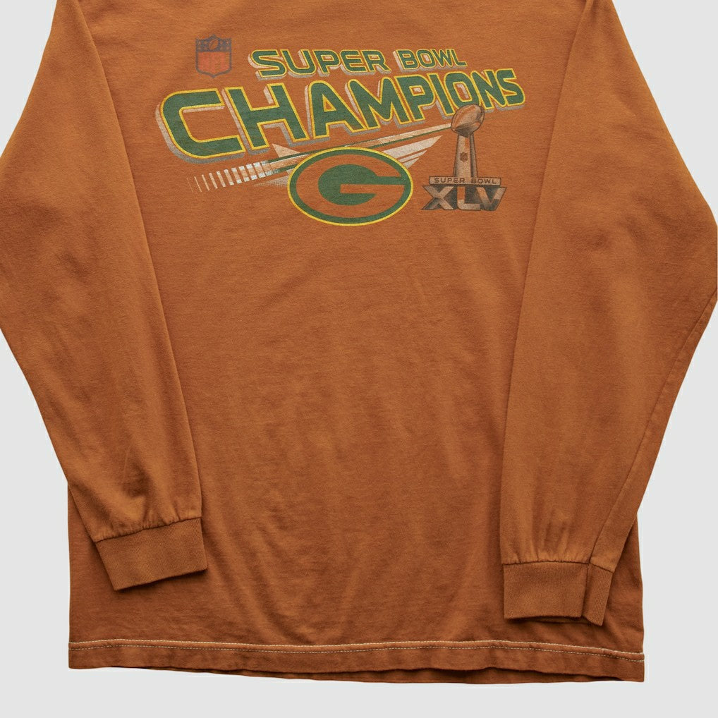 Super Bowl Champions XLV Alstyle 2011 Long Sleeve T-shirt Clay Vintage - Fanatics