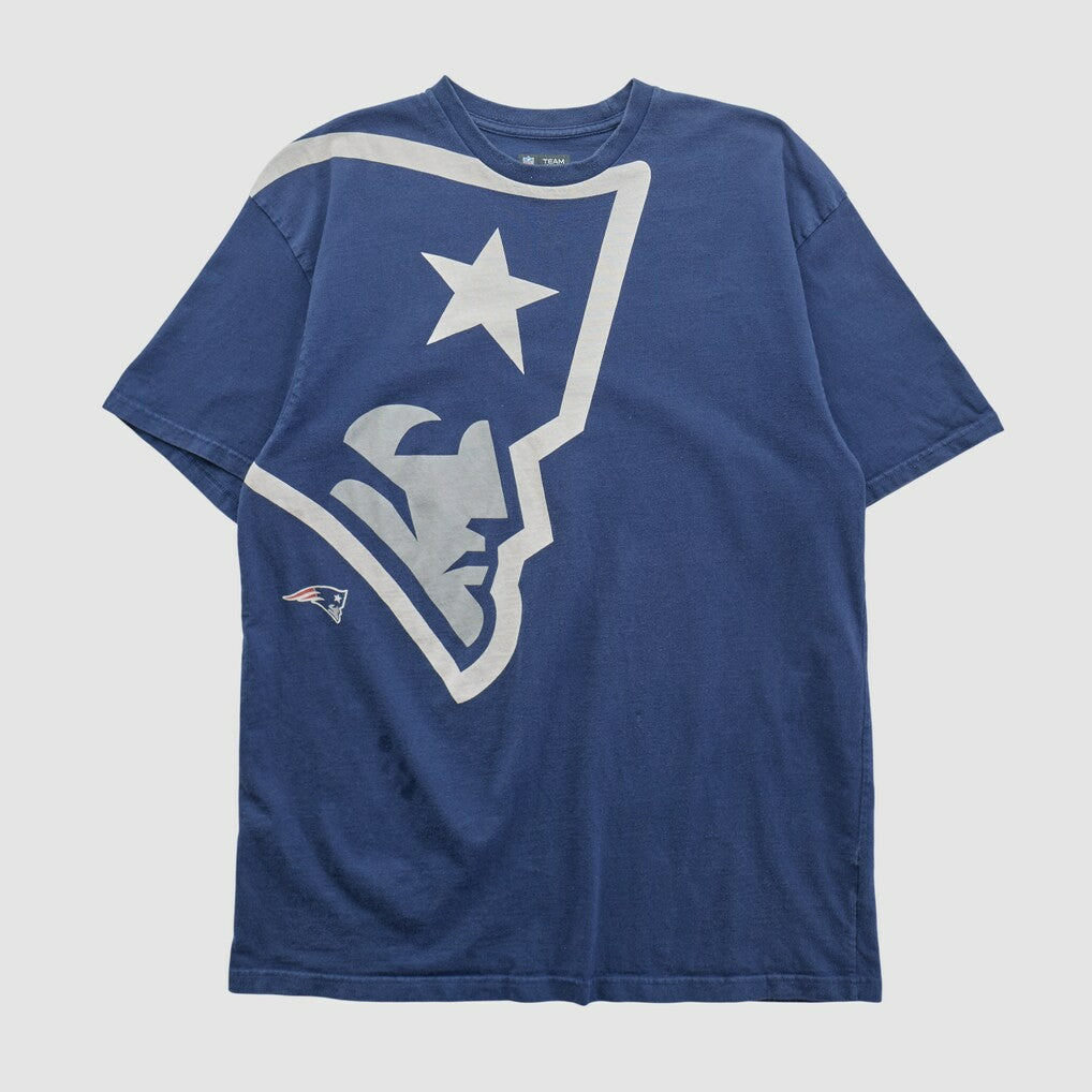 New England Patriots NFL 2000s T-shirt Navy Vintage - Fanatics