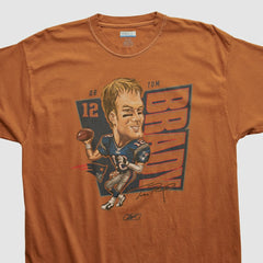 Tom Brady Reebok 2000s T-shirt Orange Vintage - Fanatics