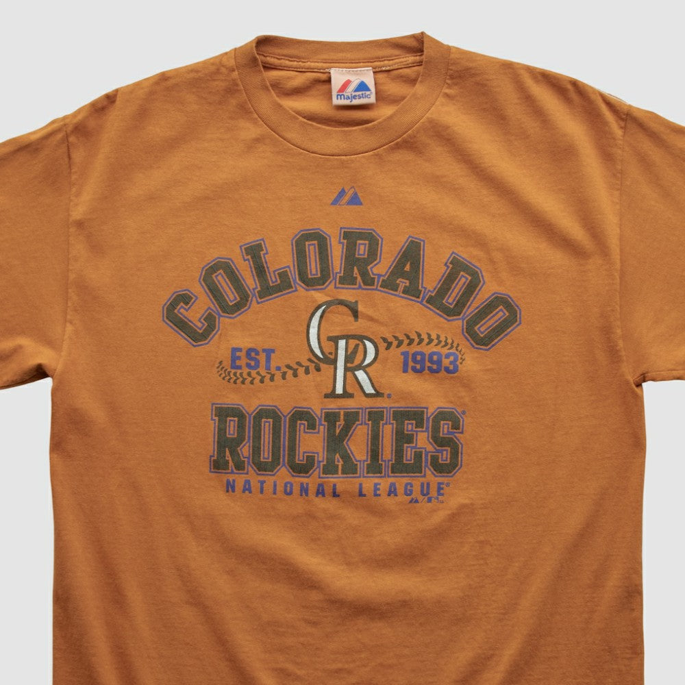 Colorado Rockies Majestic 2000s T-shirt On Sale