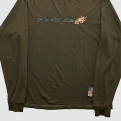 Philadelphia Eagles Reebok 2000s Long Sleeve T-shirt Brown Vintage - Fanatics