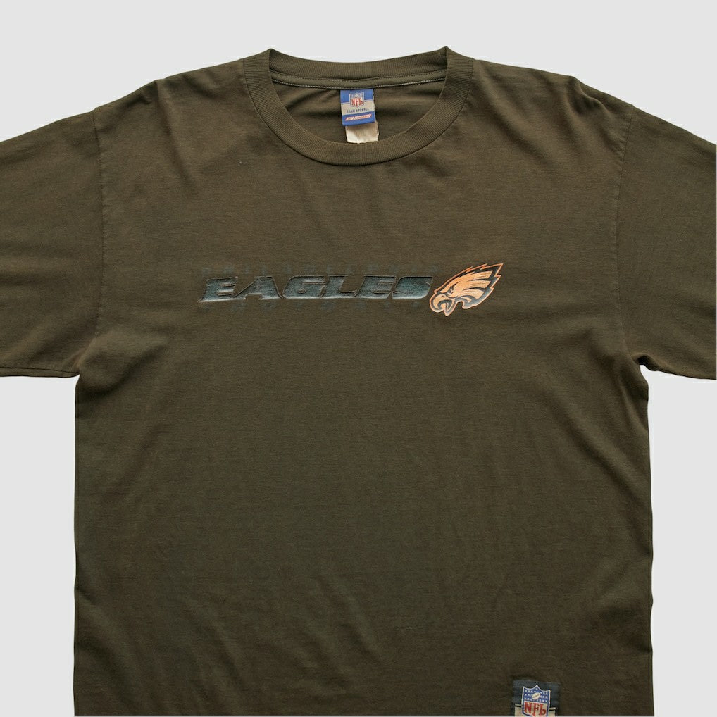 Philadelphia Eagles Reebok 2000s Long Sleeve T-shirt Brown Vintage - Fanatics