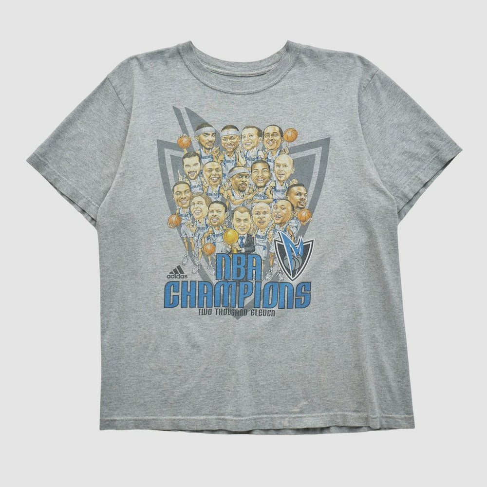Adidas - Dallas Mavericks 2011 T-shirt - Heather Gray Vintage