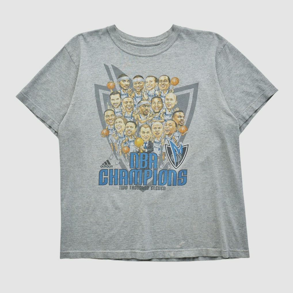Adidas - Dallas Mavericks 2011 T-shirt - Heather Gray Vintage