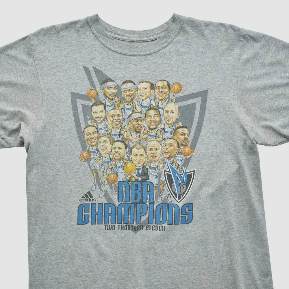Adidas - Dallas Mavericks 2011 T-shirt - Heather Gray Vintage
