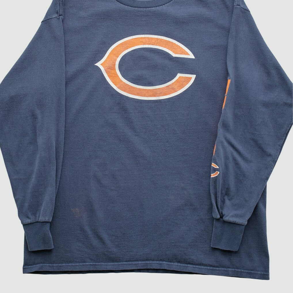 Chicago Bears NFL 2010s Long Sleeve T-shirt Navy Vintage - Fanatics