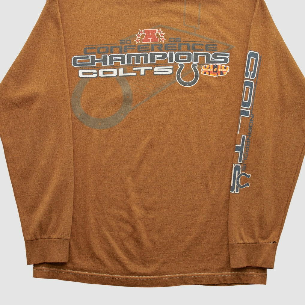 Indianapolis Colts Alstyle 2009 Long Sleeve T-shirt Clay Vintage - Fanatics