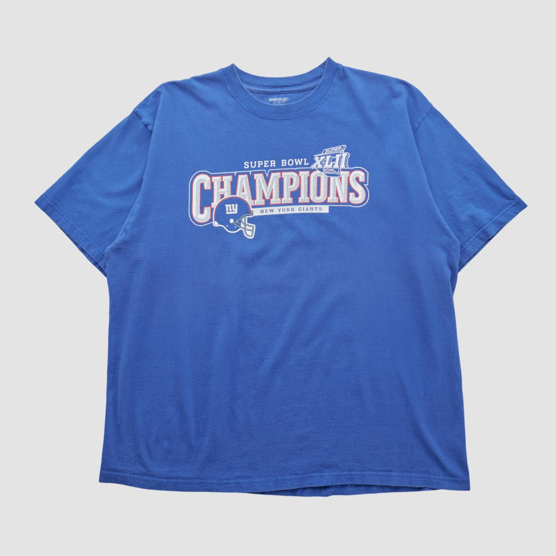 New York Giants Reebok 2008 T-shirt Blue Vintage - Fanatics
