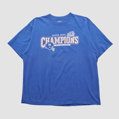 New York Giants Reebok 2008 T-shirt Blue Vintage - Fanatics