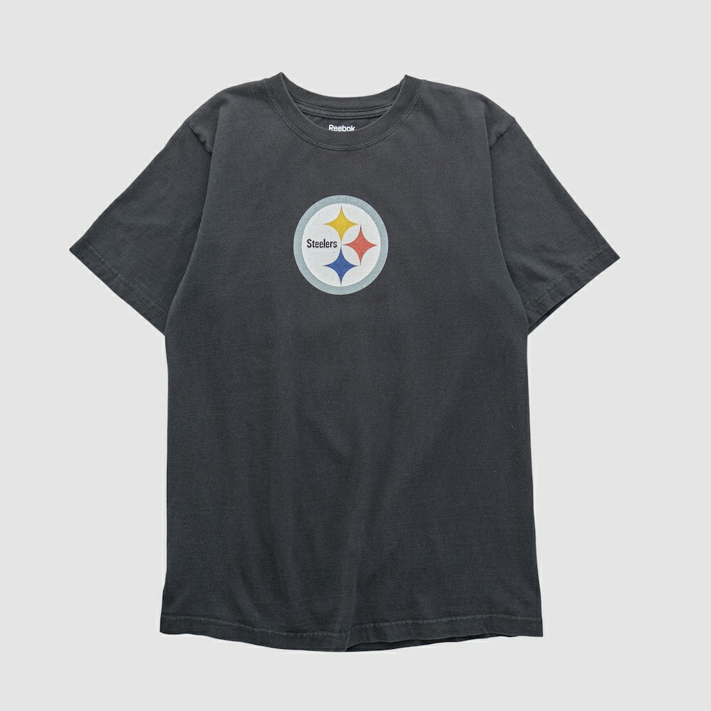 Pittsburgh Steelers Reebok 2000s T-shirt Black Vintage - Fanatics