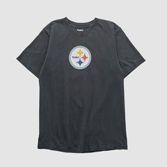 Pittsburgh Steelers Reebok 2000s T-shirt Black Vintage - Fanatics