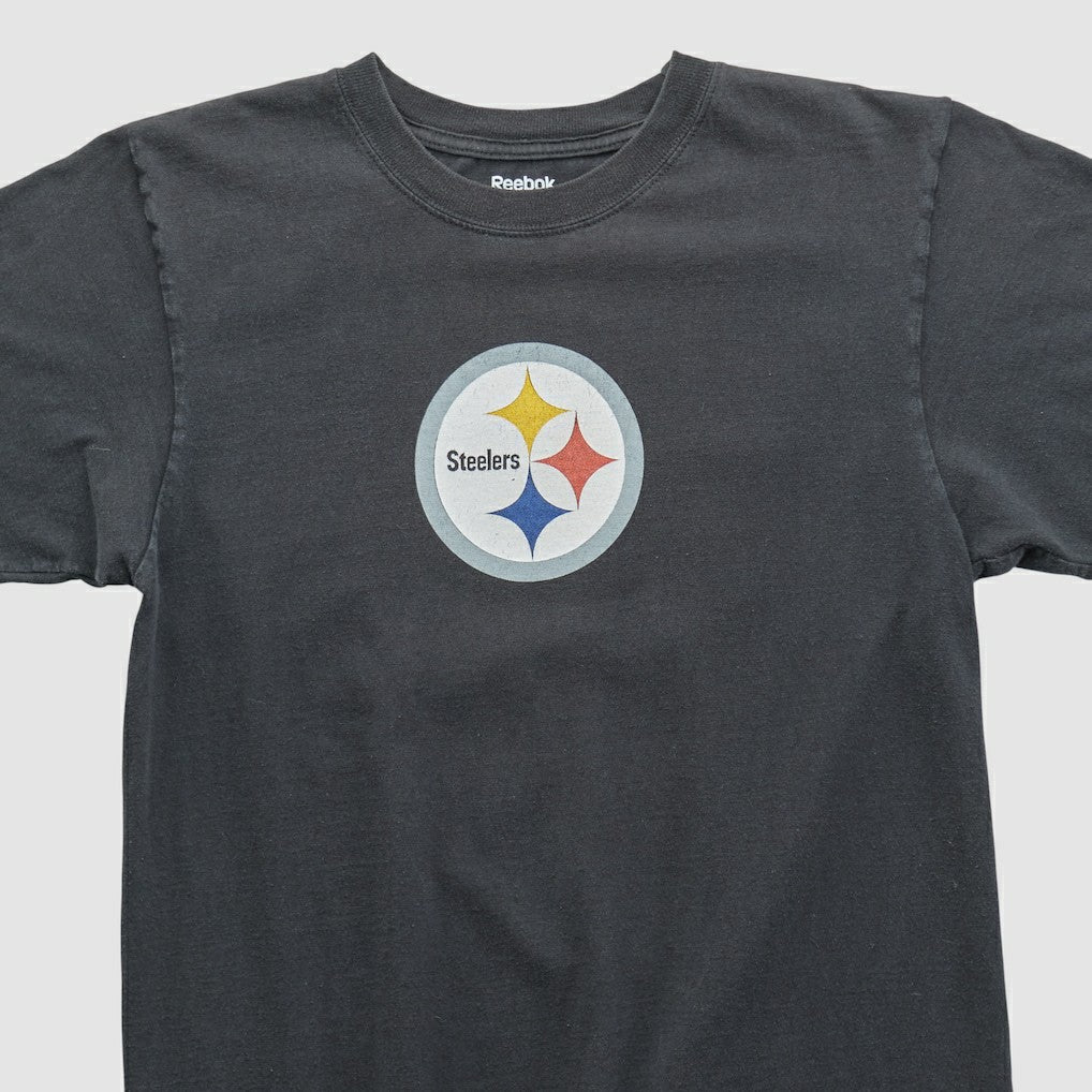 Pittsburgh Steelers Reebok 2000s T-shirt Black Vintage - Fanatics