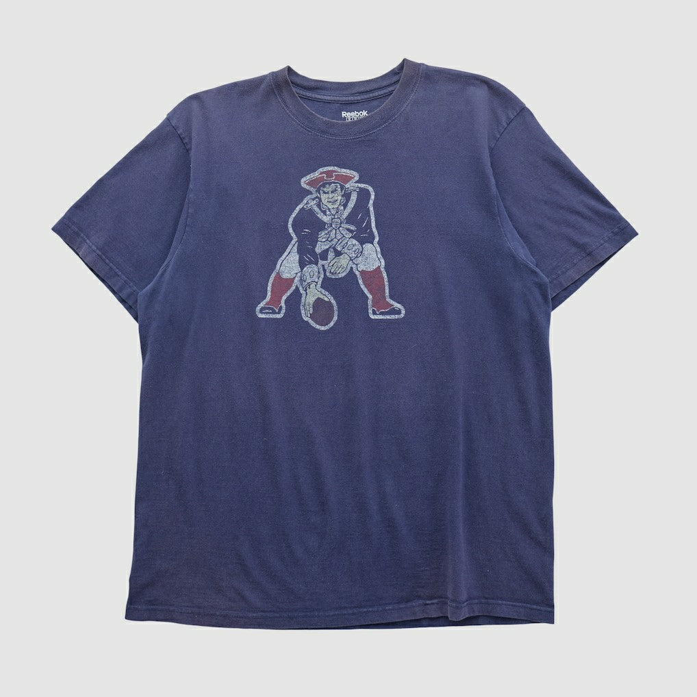 New England Patriots Reebok 2000s T-shirt Navy Vintage - Fanatics