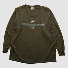 Philadelphia Eagles NFL 2000s Long Sleeve T-shirt Brown Vintage - Fanatics