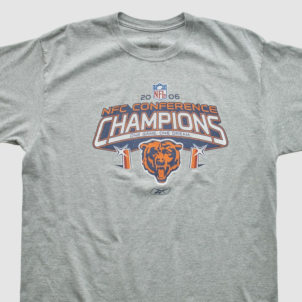 Chicago Bears Reebok 2006 T-shirt Heather Gray Vintage - Fanatics