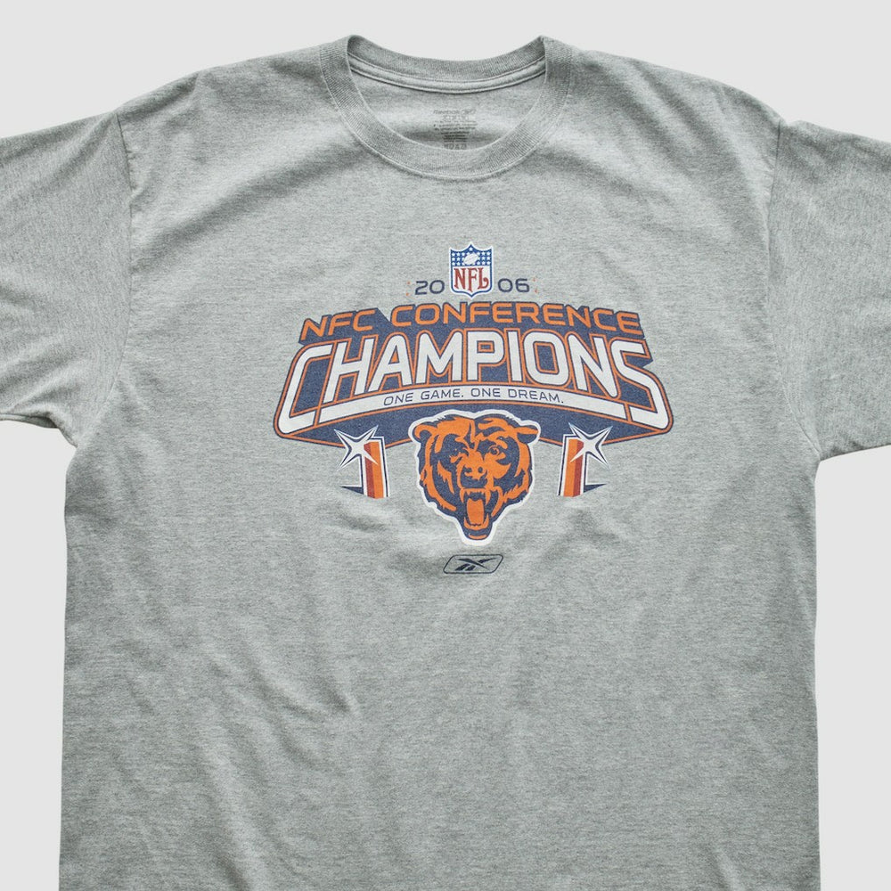 Chicago Bears Reebok 2006 T-shirt Heather Gray Vintage - Fanatics