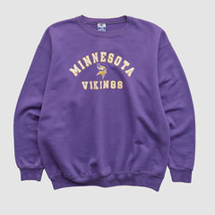 Minnesota Vikings Champion 90s Pullover Sweatshirt Purple Vintage - Fanatics