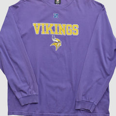 Minnesota Vikings NFL 2010s Long Sleeve T-shirt Purple Vintage - Fanatics