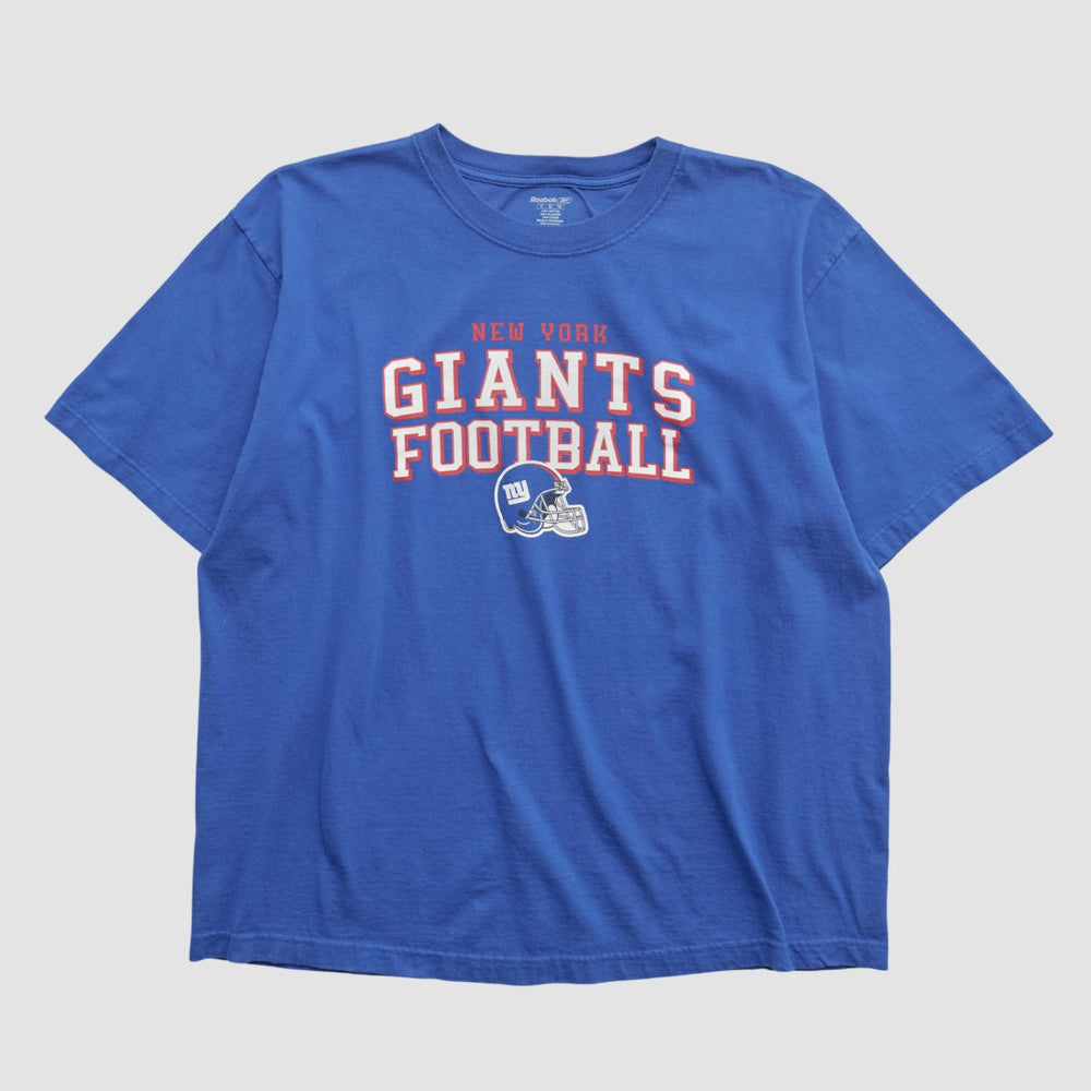 New York Giants Reebok 2010s T-shirt Blue Vintage - Fanatics