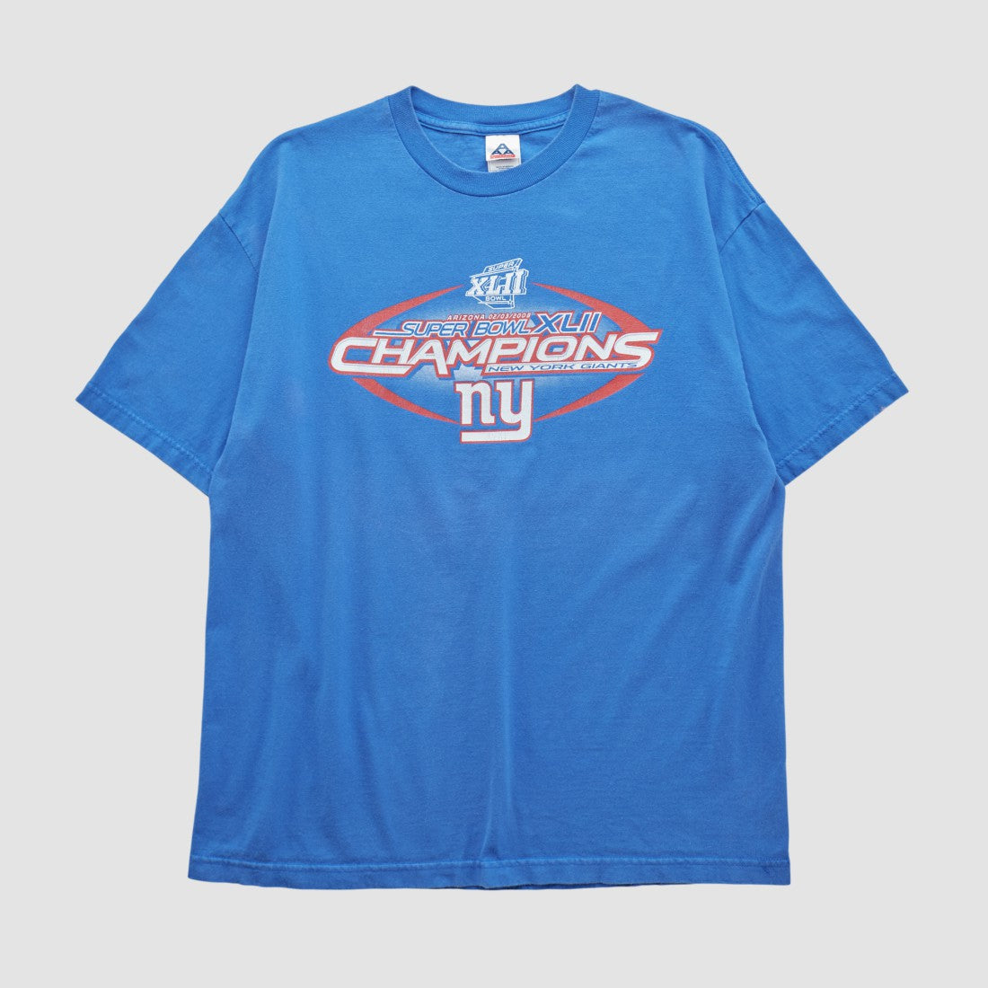 New York Giants Alstyle 2008 T-shirt Blue Vintage - Fanatics