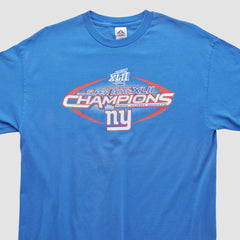 New York Giants Alstyle 2008 T-shirt Blue Vintage - Fanatics