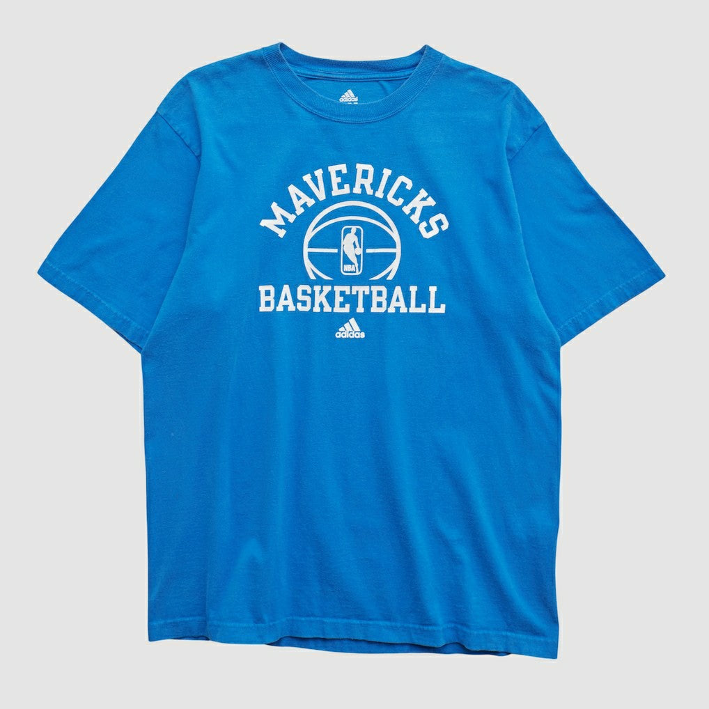 Adidas - Dallas Mavericks 2010s T-shirt - Blue Vintage