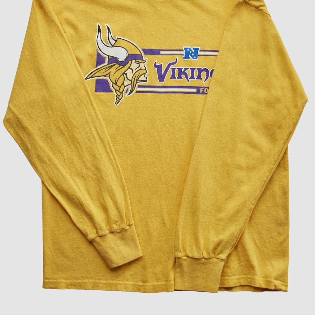 Minnesota Vikings NFL 2010s Long Sleeve T-shirt Yellow Vintage - Fanatics