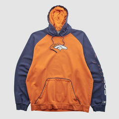 Denver Broncos Reebok 2000s Hooded Pullover Sweatshirt Orange Vintage - Fanatics