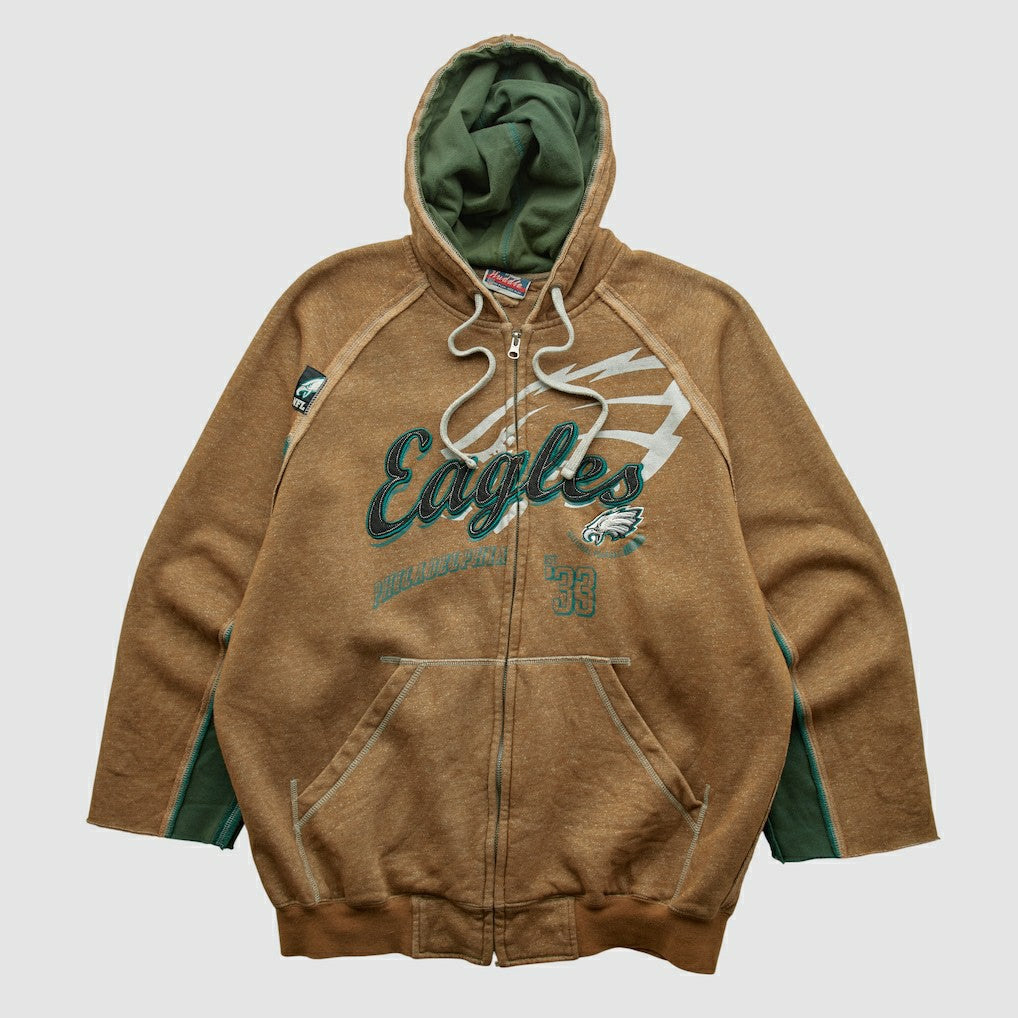 Philadelphia Eagles NFL 2010s Hooded Full Zip Sweatshirt Clay Vintage - Fanatics