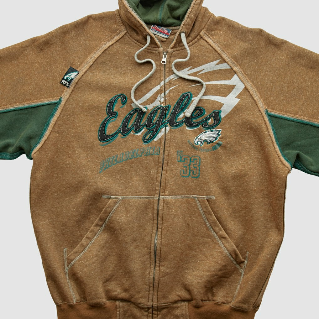 Philadelphia Eagles NFL 2010s Hooded Full Zip Sweatshirt Clay Vintage - Fanatics