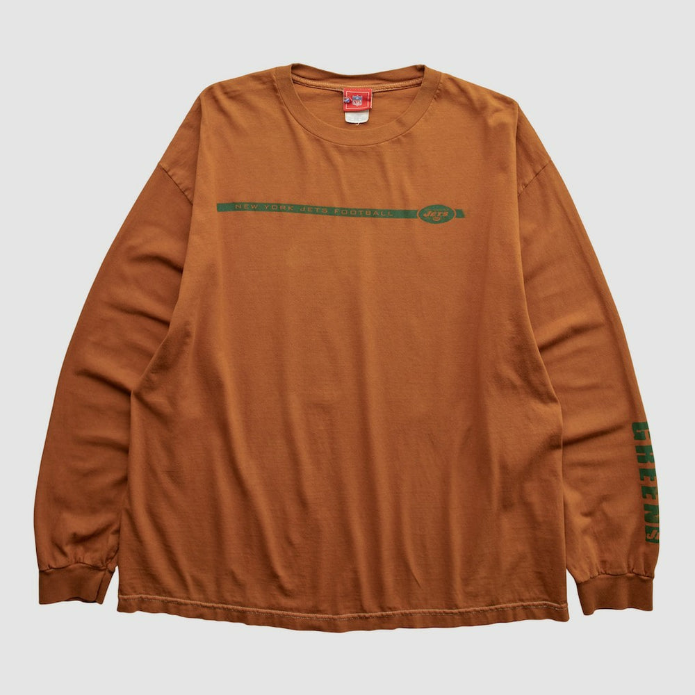 New York Jets NFL 2000s Long Sleeve T-shirt Clay Vintage - Fanatics
