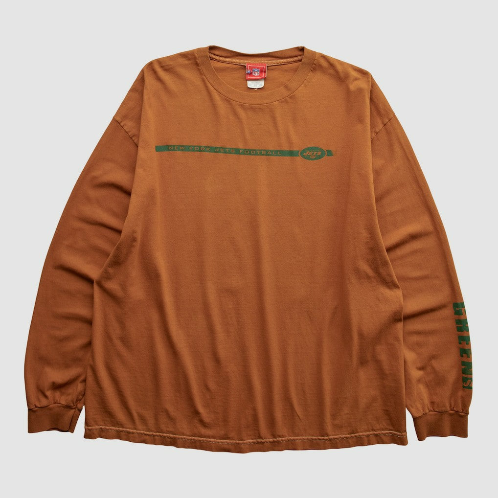 New York Jets NFL 2000s Long Sleeve T-shirt Clay Vintage - Fanatics