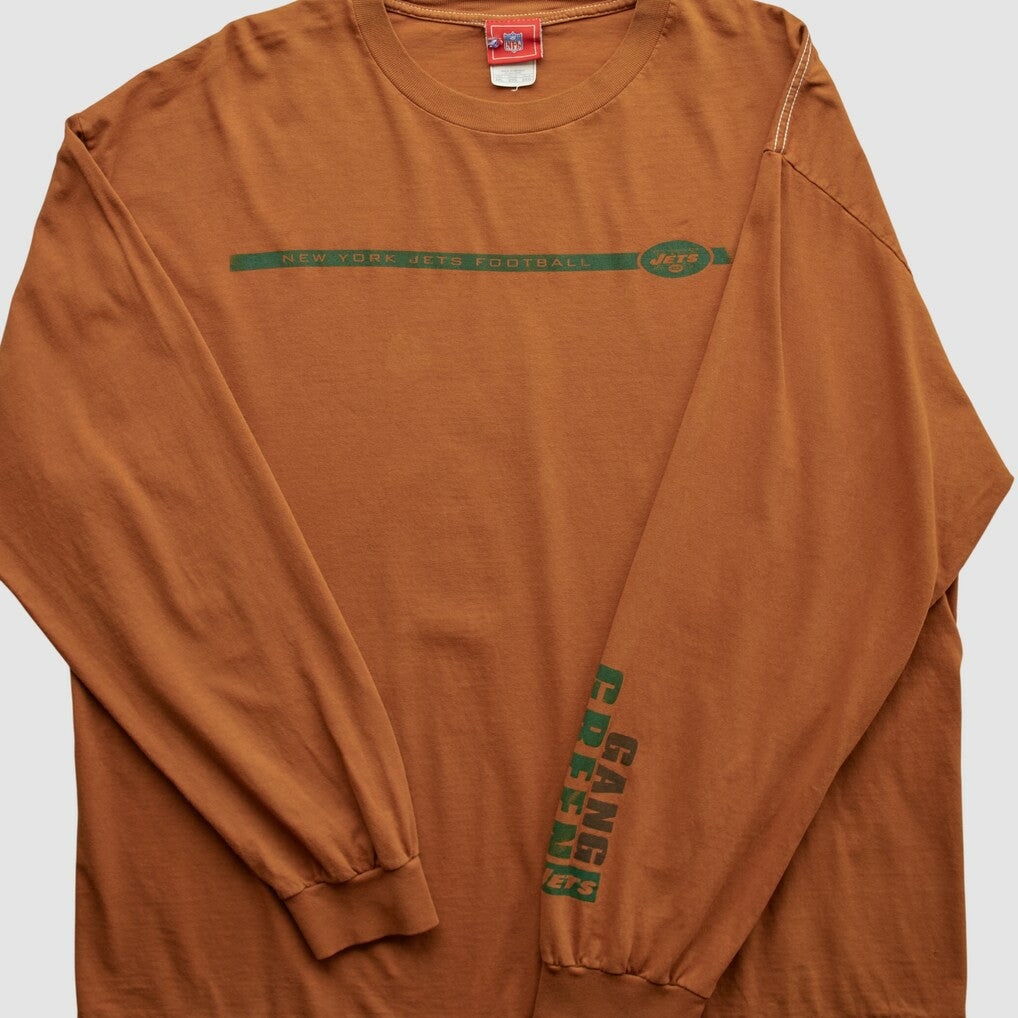 New York Jets NFL 2000s Long Sleeve T-shirt Clay Vintage - Fanatics