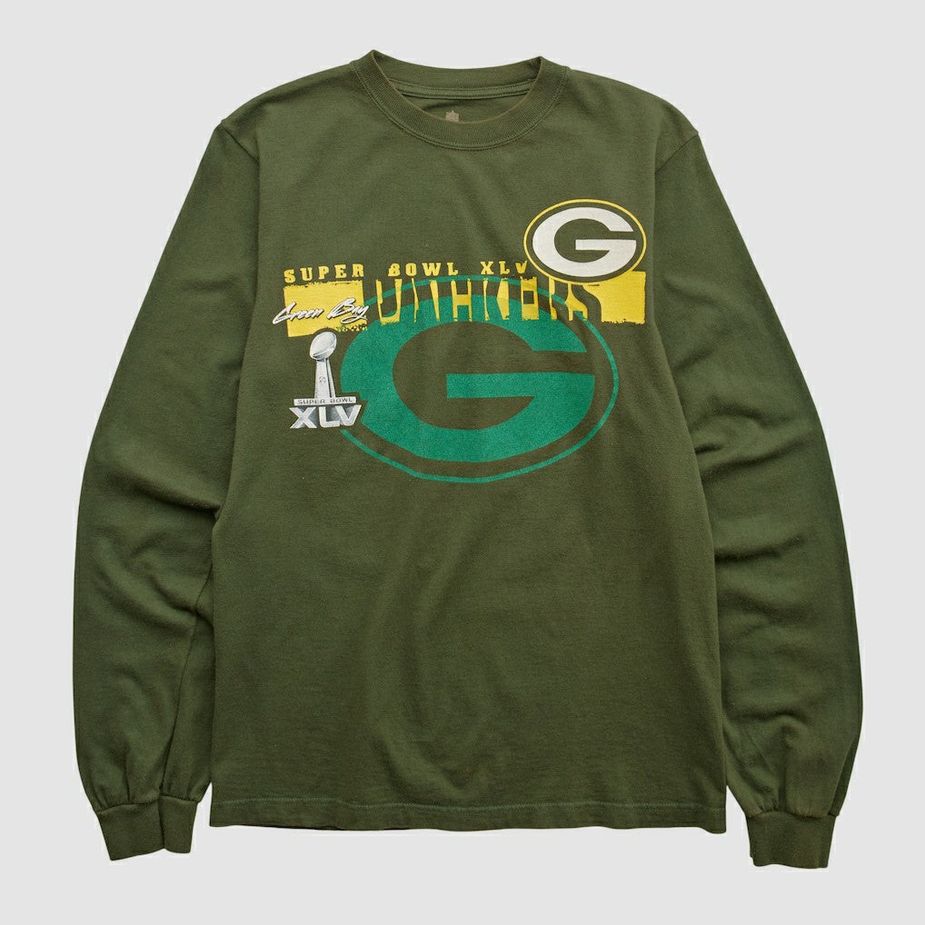 Green Bay Packers NFL 2011 Long Sleeve T-shirt Green Vintage - Fanatics