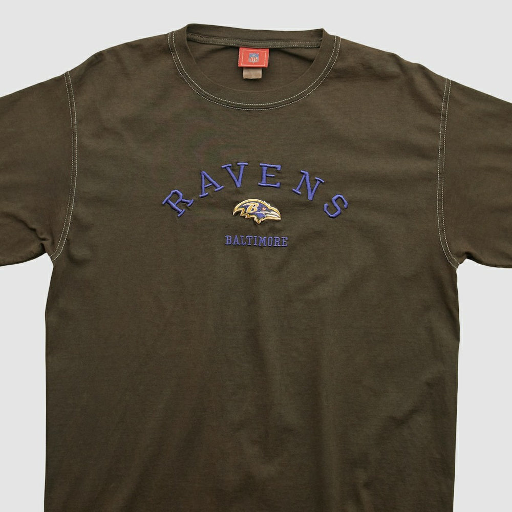 Baltimore Ravens NFL 2000s T-shirt Brown Vintage - Fanatics