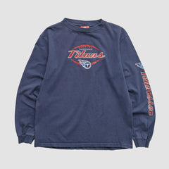 Tennessee Titans NFL 2000s Long Sleeve T-shirt Navy Vintage - Fanatics