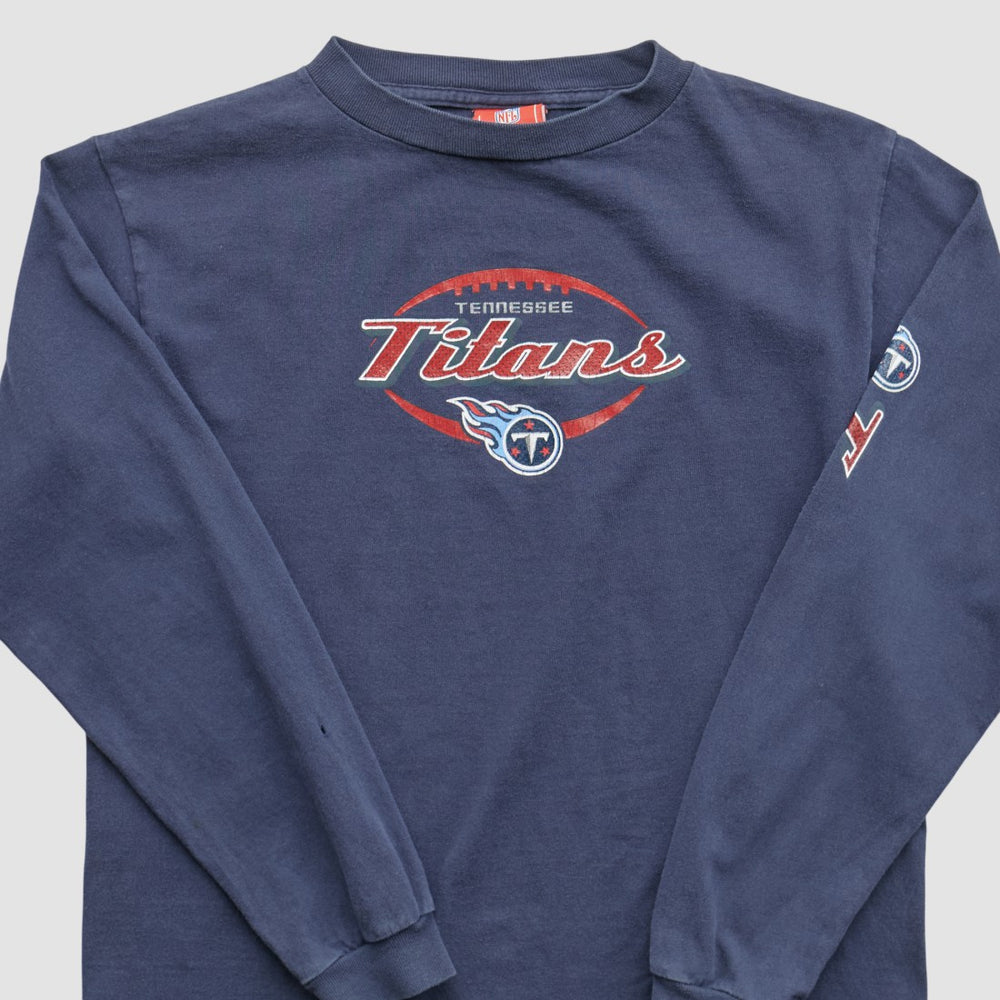 Tennessee Titans NFL 2000s Long Sleeve T-shirt Navy Vintage - Fanatics