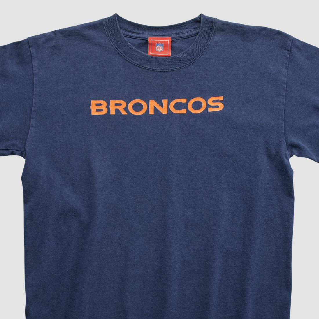 Denver Broncos NFL 2000s Long Sleeve T-shirt Navy Vintage - Fanatics