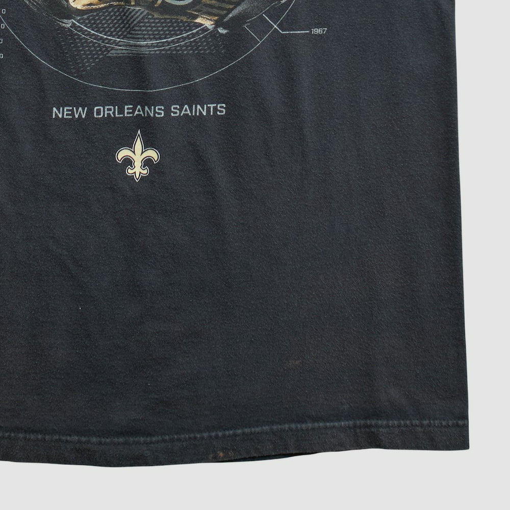 New Orleans Saints 2010s T-shirt Black Vintage - Fanatics