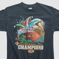 New Orleans Saints Alstyle 2010 T-shirt Black Vintage - Fanatics