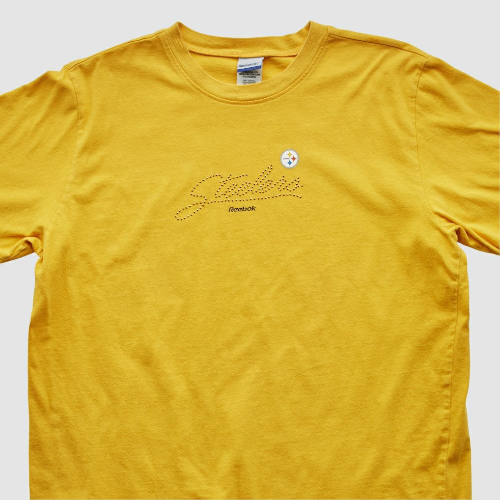 Pittsburgh Steelers Reebok 2000s T-shirt Yellow Vintage - Fanatics