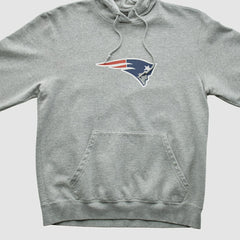 New England Patriots Reebok 2000s Hooded Pullover Sweatshirt Heather Gray Vintage - Fanatics