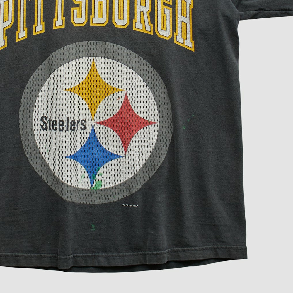 Pittsburgh Steelers Pro Player 90s T-shirt Black Vintage - Fanatics