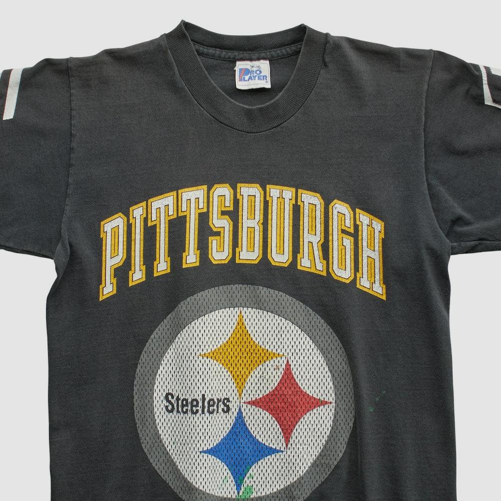 Pittsburgh Steelers Pro Player 90s T-shirt Black Vintage - Fanatics
