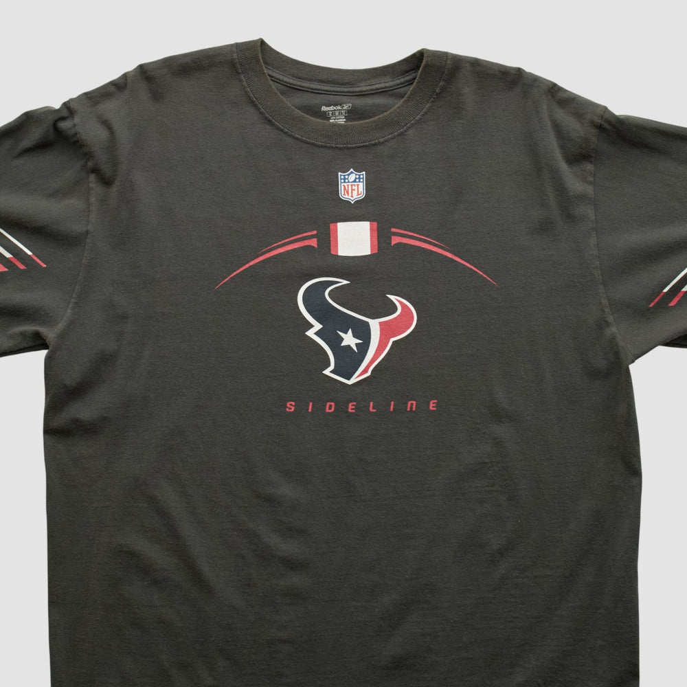 Houston Texans Reebok 2000s Long Sleeve T-shirt Black Vintage - Fanatics