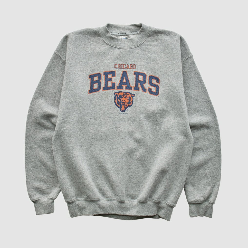 Chicago Bears Gildan 1999 Pullover Sweatshirt Heather Gray Yth L Real Vintage - Fanatics